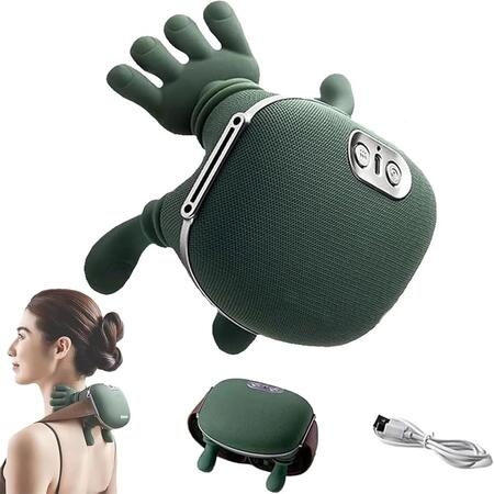 MASSAGGIATORE 4D SHIATSU COLLO E CERVICALE SENZA FILI CON CALORE 