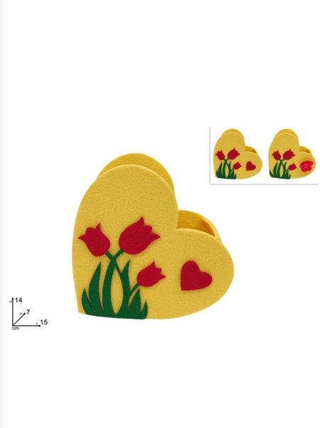 CESTINO FELTRO CUORE 
 [Conf.da 12 pezzi]