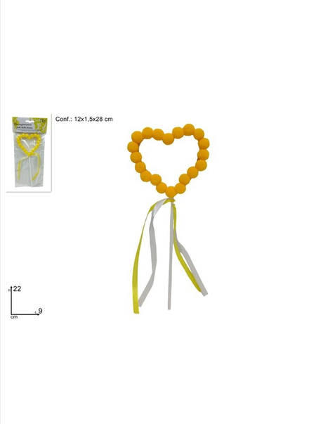 SPILLONE CUORE MIMOSA
 [Conf.da 12 pezzi]