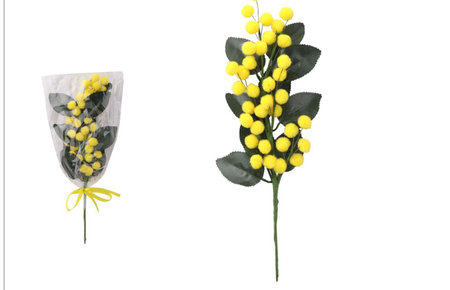 RAMO MIMOSA MEDIA cm 30
 [Conf.da 24 pezzi]