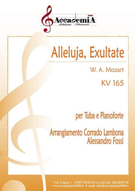 ALLELUJA, EXULTATE - Alessandro Fossi / Corrado Lambona / Wolfgang Amadeus Mozart