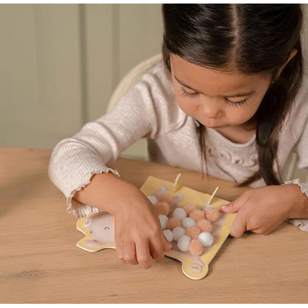 Set creativo pompon Piccola Fattoria