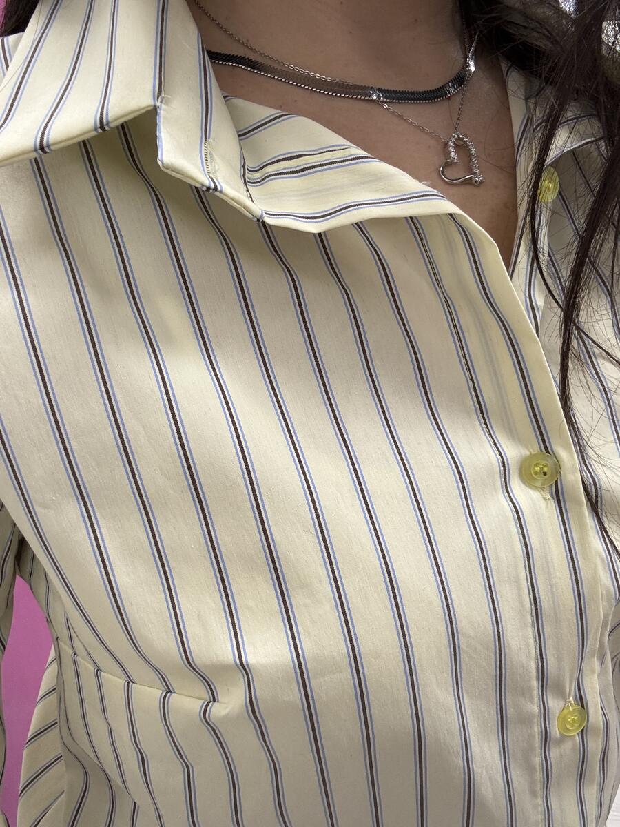 NOVITÀ Camicia over a righe in cotone