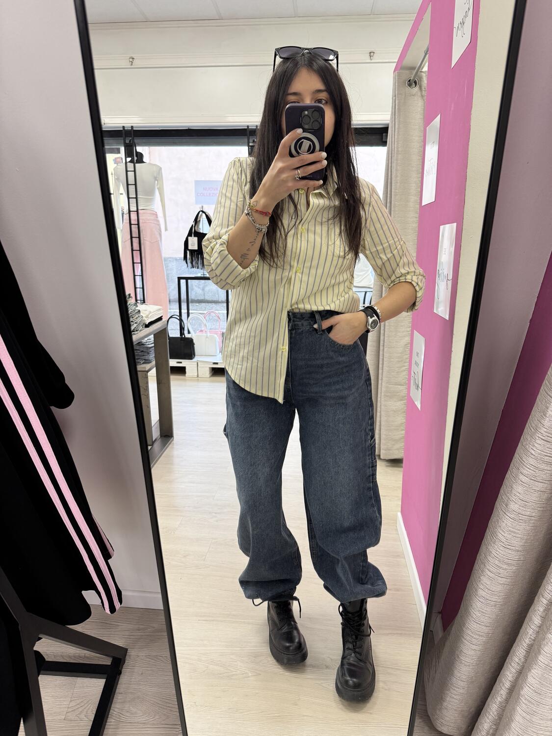 NOVITÀ Camicia over a righe in cotone