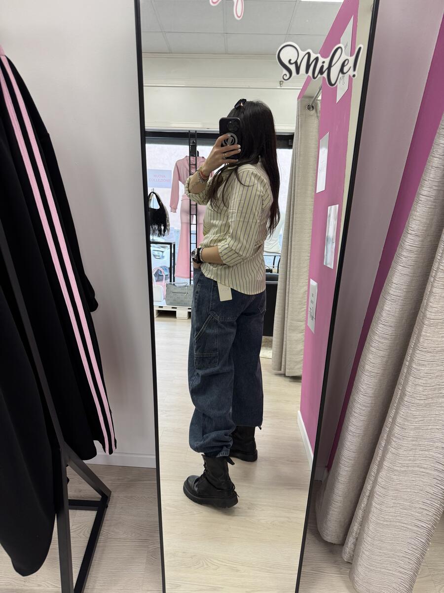 NOVITÀ Camicia over a righe in cotone