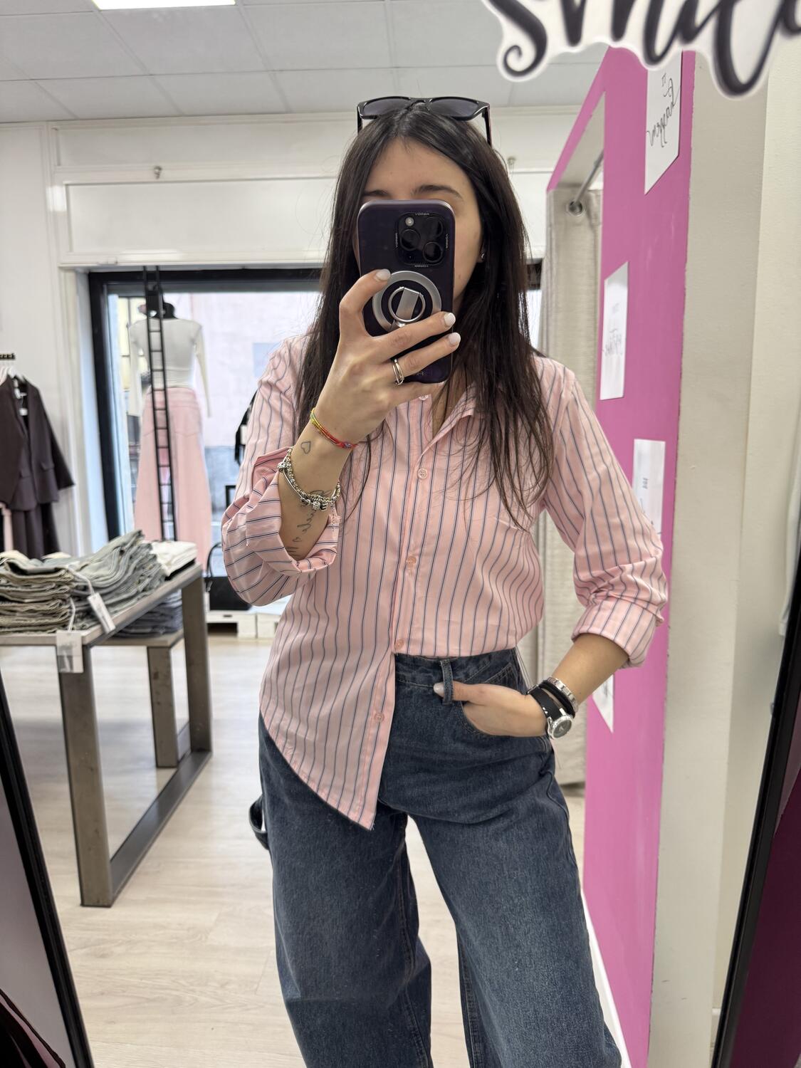 NOVITÀ Camicia over a righe in cotone