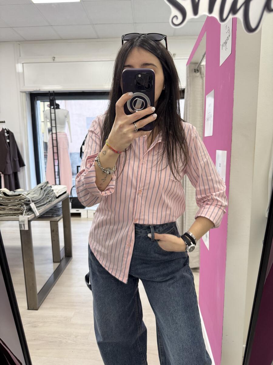 NOVITÀ Camicia over a righe in cotone