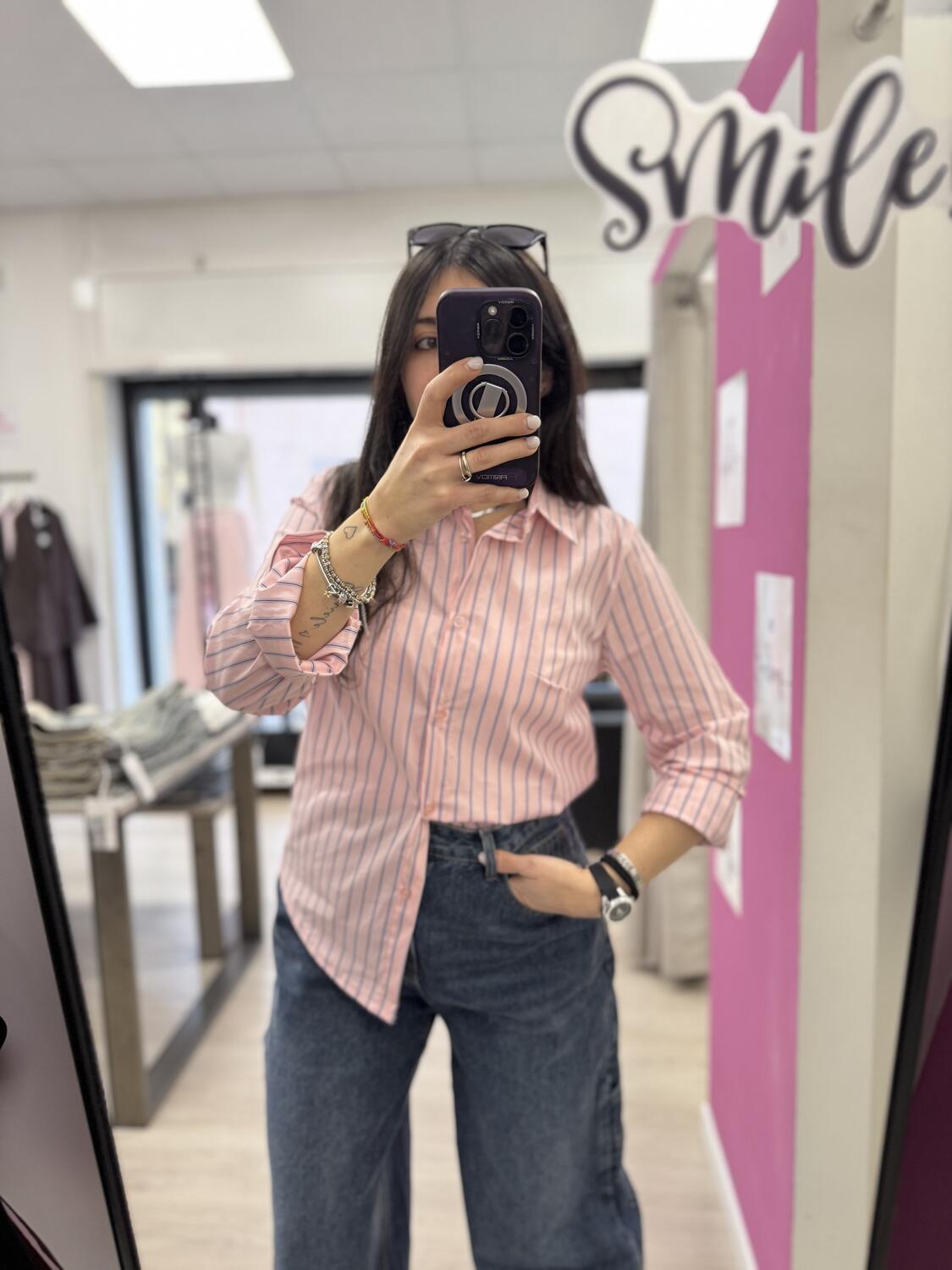 NOVITÀ Camicia over a righe in cotone