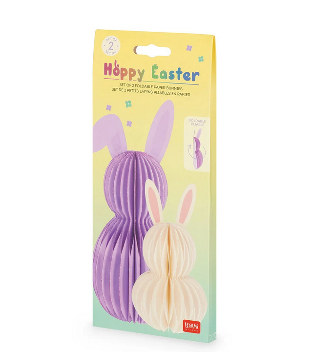 Set di 2 Penne Hoppy Easter + Kit Decorazione Uovo + 2 Coniglietti Pasquali