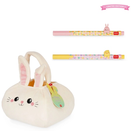Set di 2 Penne Hoppy Easter + Borsa per Caccia alle Uova