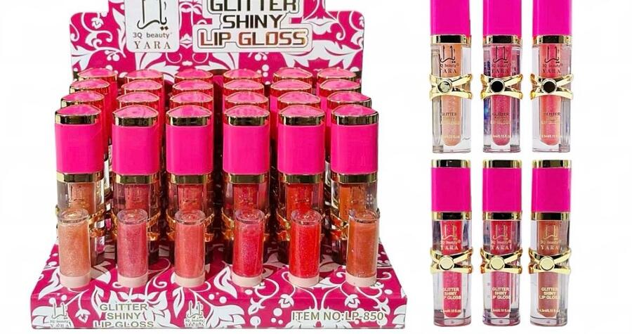 3 Q BEAUTY SHINY LIP GLOSS (Dupe Yara) (Conf. da 24 pezzi)