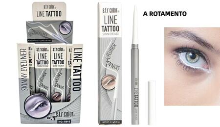 S.F.R COLOR LINE TATOO SKINNY-EYELINER BIANCO 
 [Conf. da 24 pezzi]