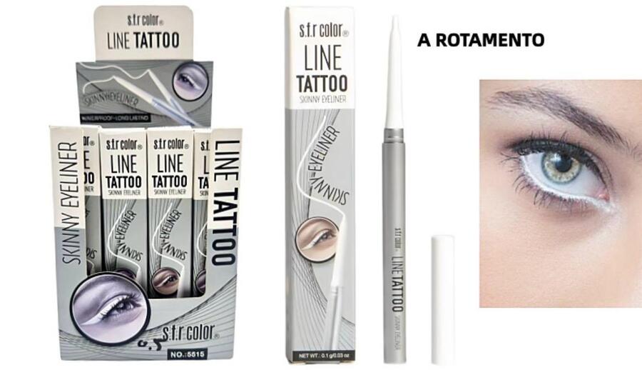 S.F.R COLOR LINE TATOO SKINNY-EYELINER BIANCO 
 [Conf. da 24 pezzi]
