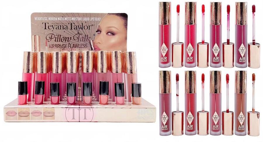 TEYANA TAYLOR PILLOW TALK LIQUID LIPSTICK (Dupe Charlotte Tilbury)
  [Conf. da 48 pezzi]