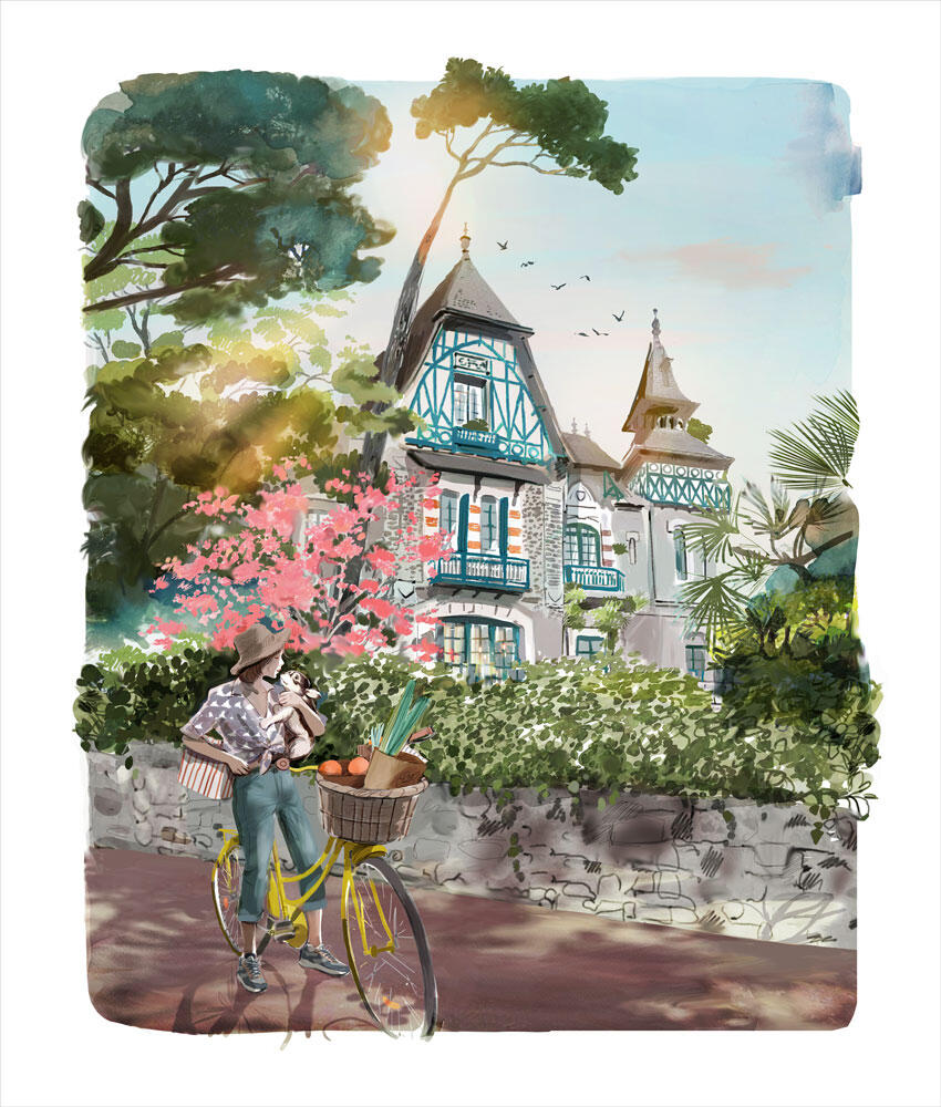 SOPHIE GRIOTTO, DIGIGRAFIA FIRMATA E NUMERATA: UNE VILLA À LA BAULE