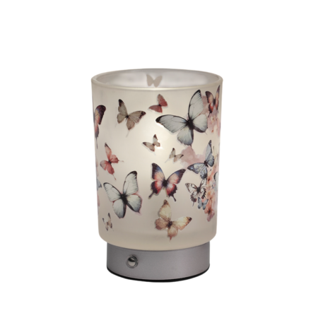 Fantin Argenti Lampada “Farfalle in Volo” Ricaricabile USB in Vetro 