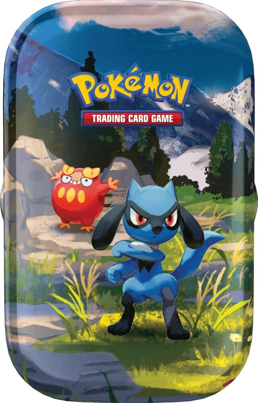 Pokémon: miniscatola da collezione Espansione Megaevoluzione - Ascesa Eroica (Riolu e Darumaka) del GCC Pokémon (1 foglio adesivi, 1 carta illustrazione Pokémon della miniscatola e 2 buste espansione)