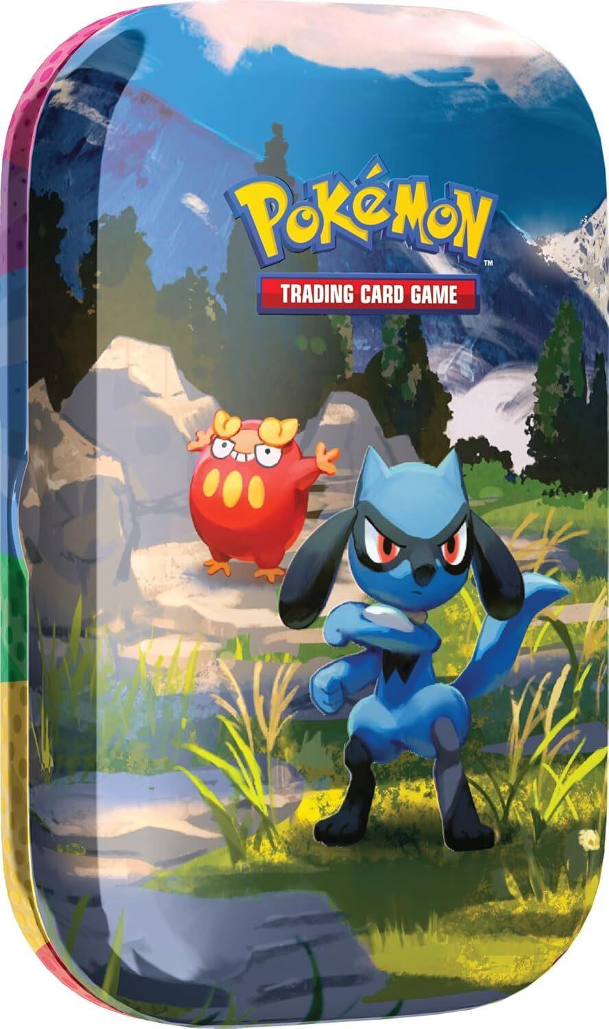 Pokémon: miniscatola da collezione Espansione Megaevoluzione - Ascesa Eroica (Riolu e Darumaka) del GCC Pokémon (1 foglio adesivi, 1 carta illustrazione Pokémon della miniscatola e 2 buste espansione)