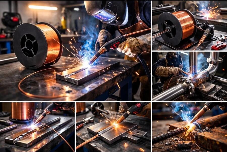 FILO PER SALDATURA 0.9 mm MIG ER70S-6 Ø Per Saldatura su Acciaio Bobina da 1 Kg