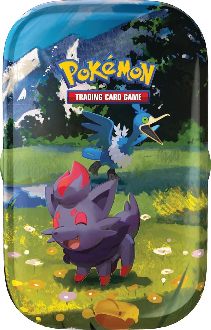 Pokémon: miniscatola da collezione Espansione Megaevoluzione - Ascesa Eroica (Zorua e Cramorant) del GCC Pokémon (1 foglio con adesivi, 1 carta illustrazione della miniscatola e 2 buste espansione)