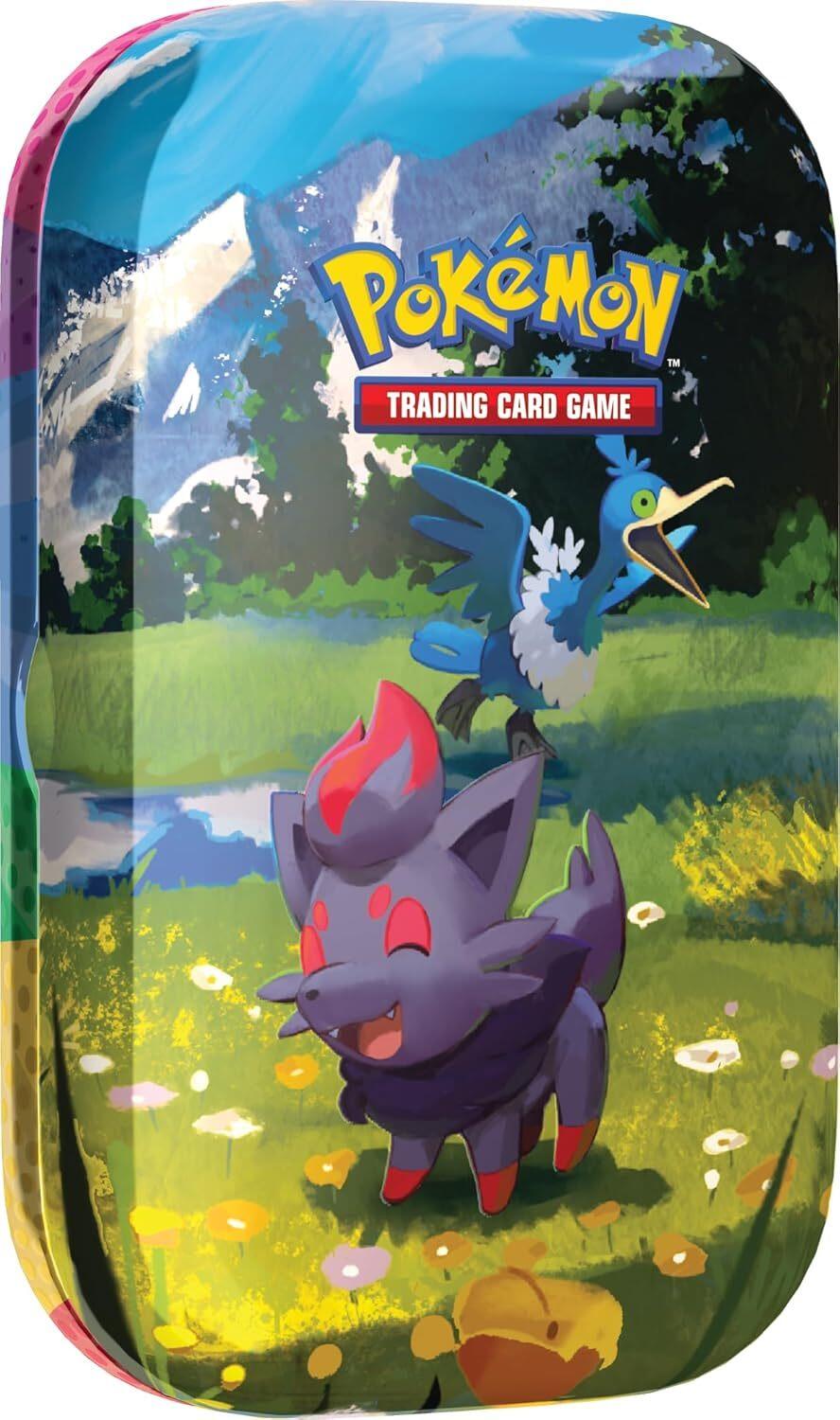Pokémon: miniscatola da collezione Espansione Megaevoluzione - Ascesa Eroica (Zorua e Cramorant) del GCC Pokémon (1 foglio con adesivi, 1 carta illustrazione della miniscatola e 2 buste espansione)
