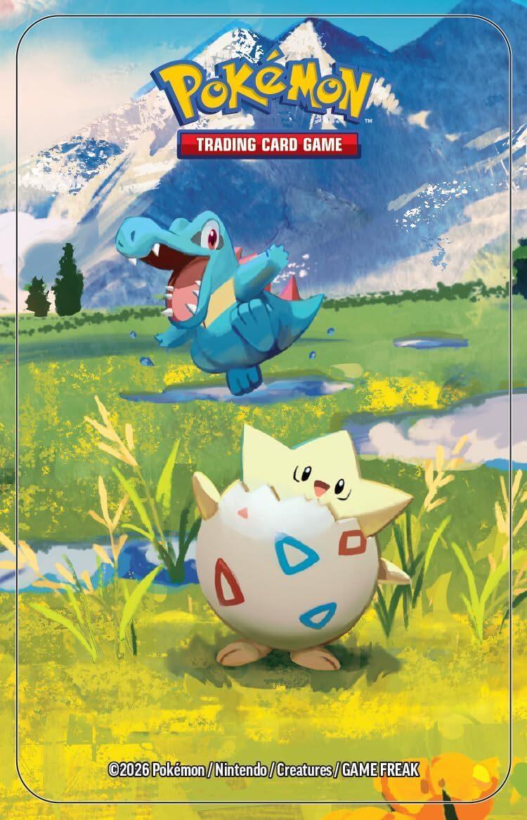 Pokémon: miniscatola da collezione Espansione Megaevoluzione - Ascesa Eroica (Togepi e Totodile) del GCC Pokémon (1 foglio adesivi, 1 carta illustrazione della miniscatola e 2 buste espansione)