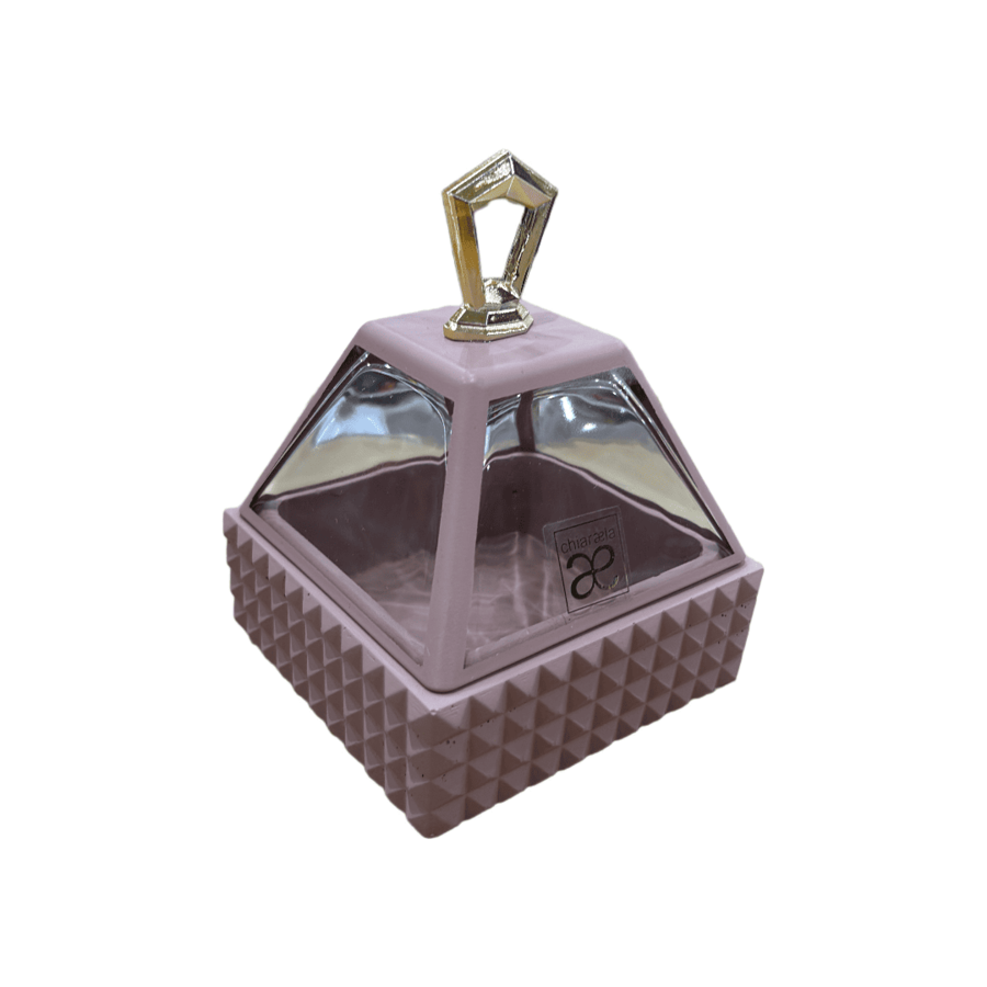 Chiaraela – Coppa con Borchie Blush in Stile Decorativo