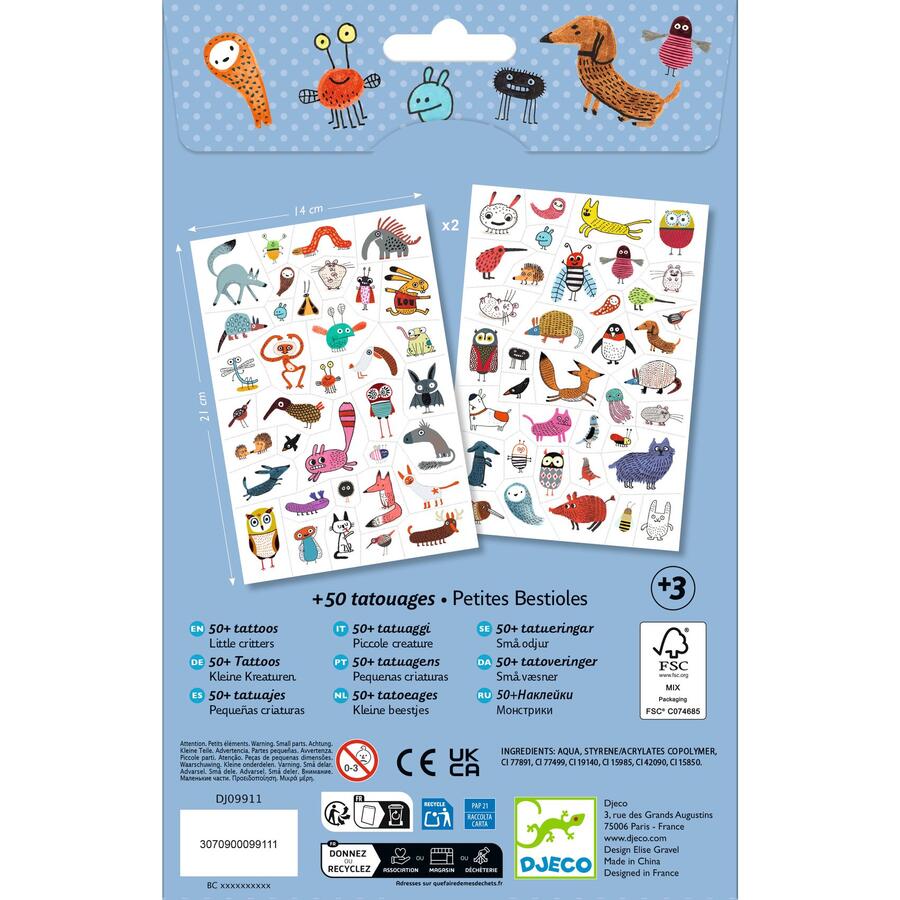 Tattoo Pretty Little Critters