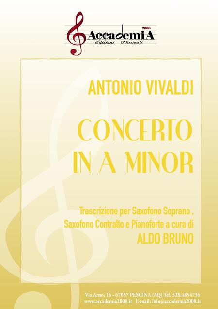 CONCERTO IN A MINOR - Aldo Bruno / Antonio Vivaldi