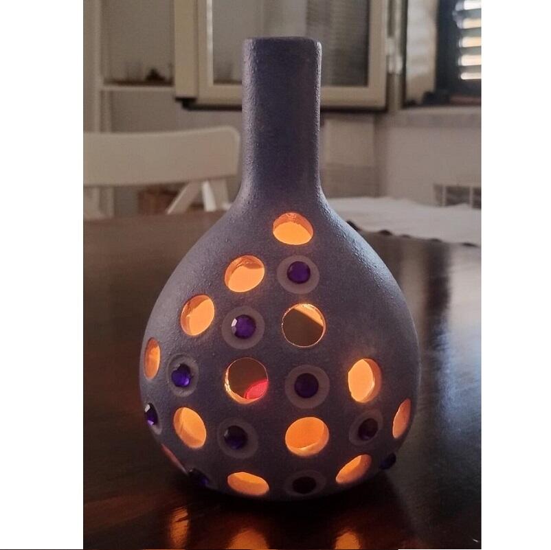 Lume Elegance – Ceramica lilla con Zirconi - 4 pezzi