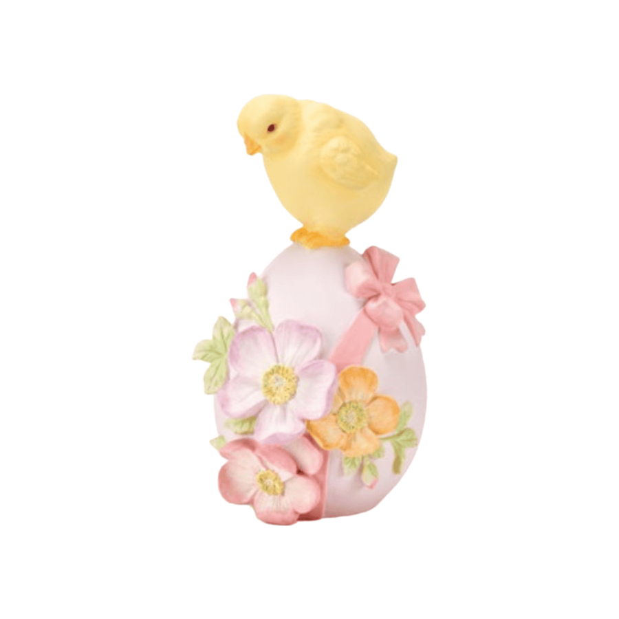 Fade – “HappyChick” Uovo con Pulcino Decorativo in Resina