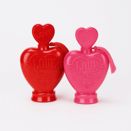 Fade – “Love Bottle” Cuore Decorativo in Resina (Rosa o Rosso)