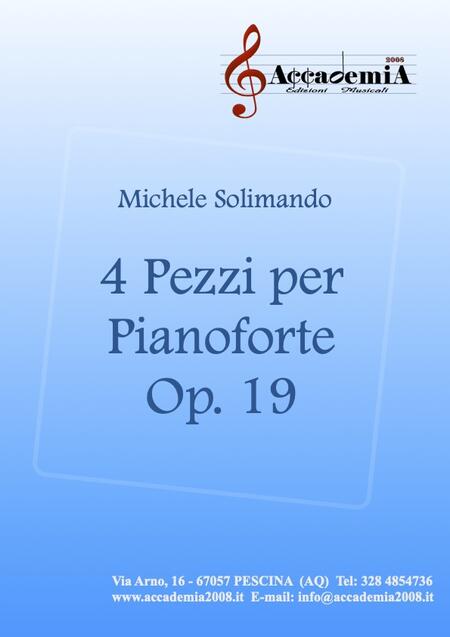4 PEZZI PER PIANOFORTE Op.19 - Michele Solimando