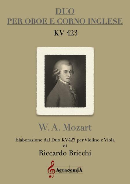 DUO PER OBOE E CORNO INGLESE KV423 - Riccardo Bricchi / Wolfgang Amadeus Mozart