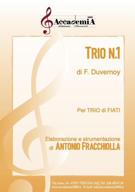 TRIO N.1 - Antonio Fracchiolla / Frédéric Duvernoy