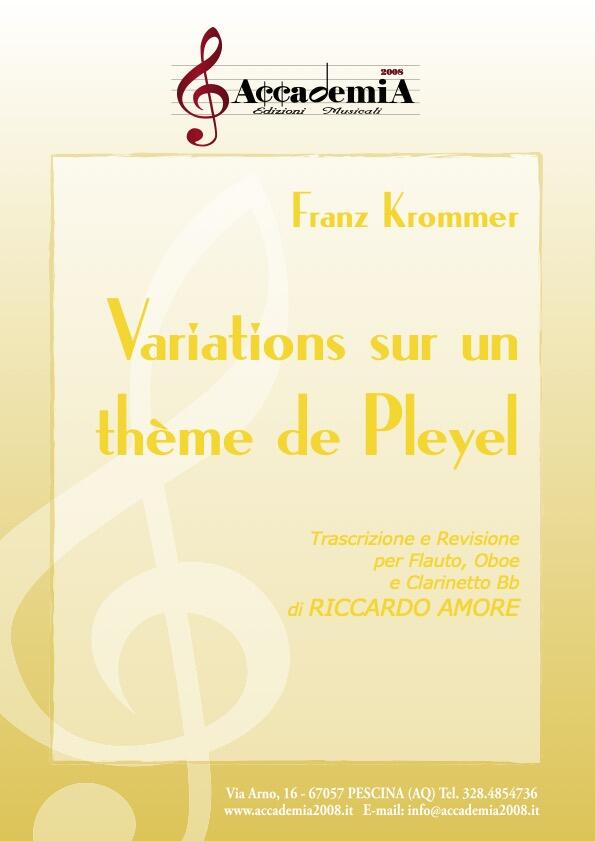 VARIATIONS SUR UN THEME DE PLEYEL - Riccardo Amore / Franz Krommer