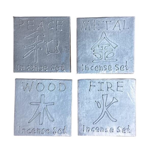 Set Benessere – Porta Incenso con Cuore Blu + 48 Incensi Assortiti