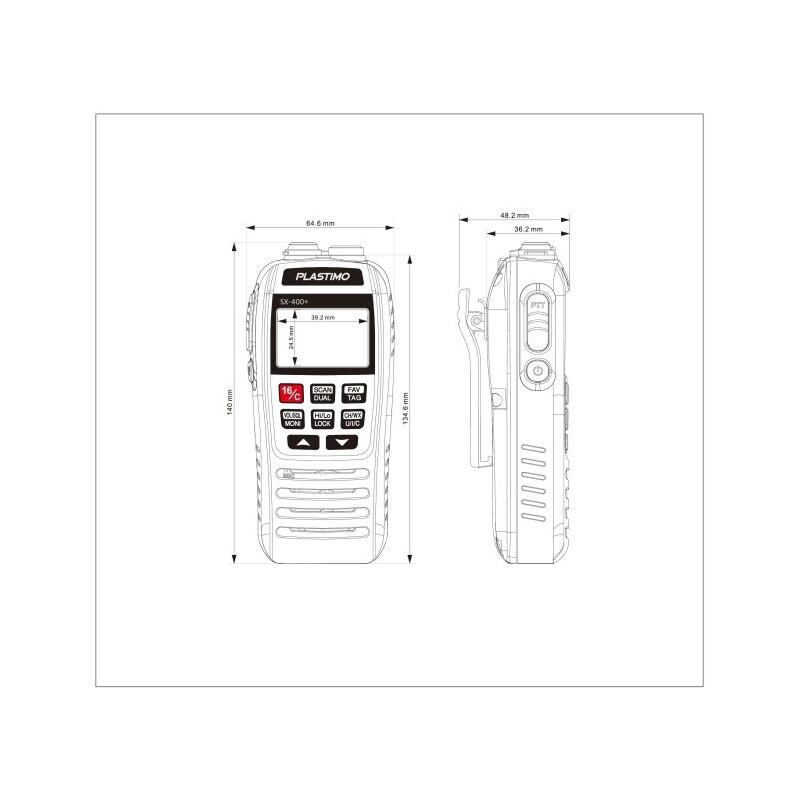 Plastimo VHF Galleggiante e Lampeggiante SX-400+