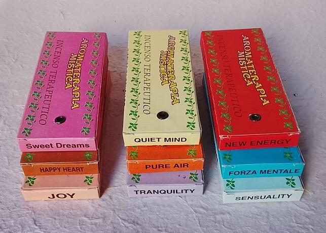 5 Confezioni Incenso Terapeutico – 100 Bastoncini Assortiti Aromaterapia Mistica