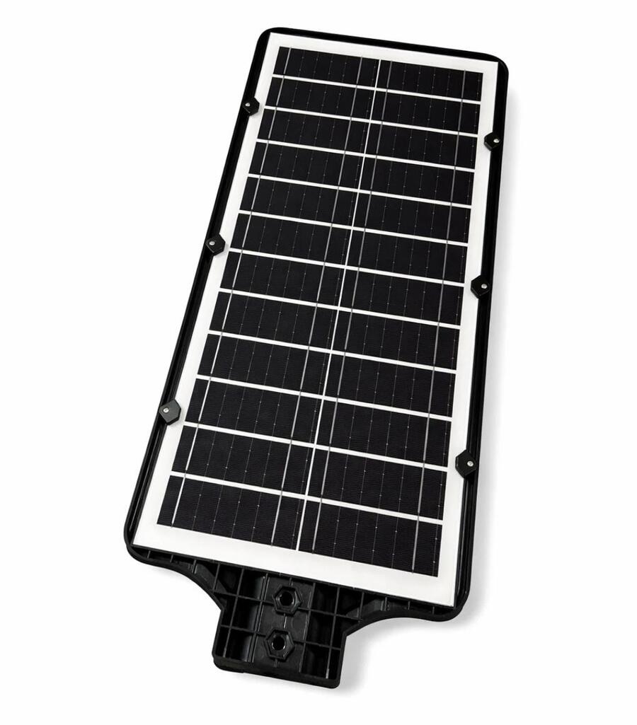 LAMPIONE SOLARE 2000W CON STAFFA  FOTOVOLTAICO TELECOMANDO LED CREPUSCOLARE IP65