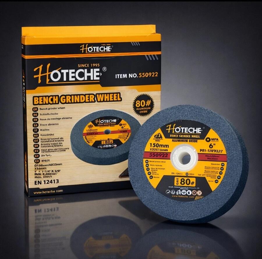 DISCO PER MOLA PIETRA ABRASIVA 150x32x16 GRANA 80 PER SMERIGLIATRICE DA BANCO