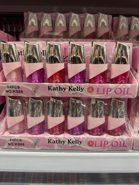 KATHY KELLY LIP OIL GLITTER (Similare YARA) [Conf.da 24 pezzi]
