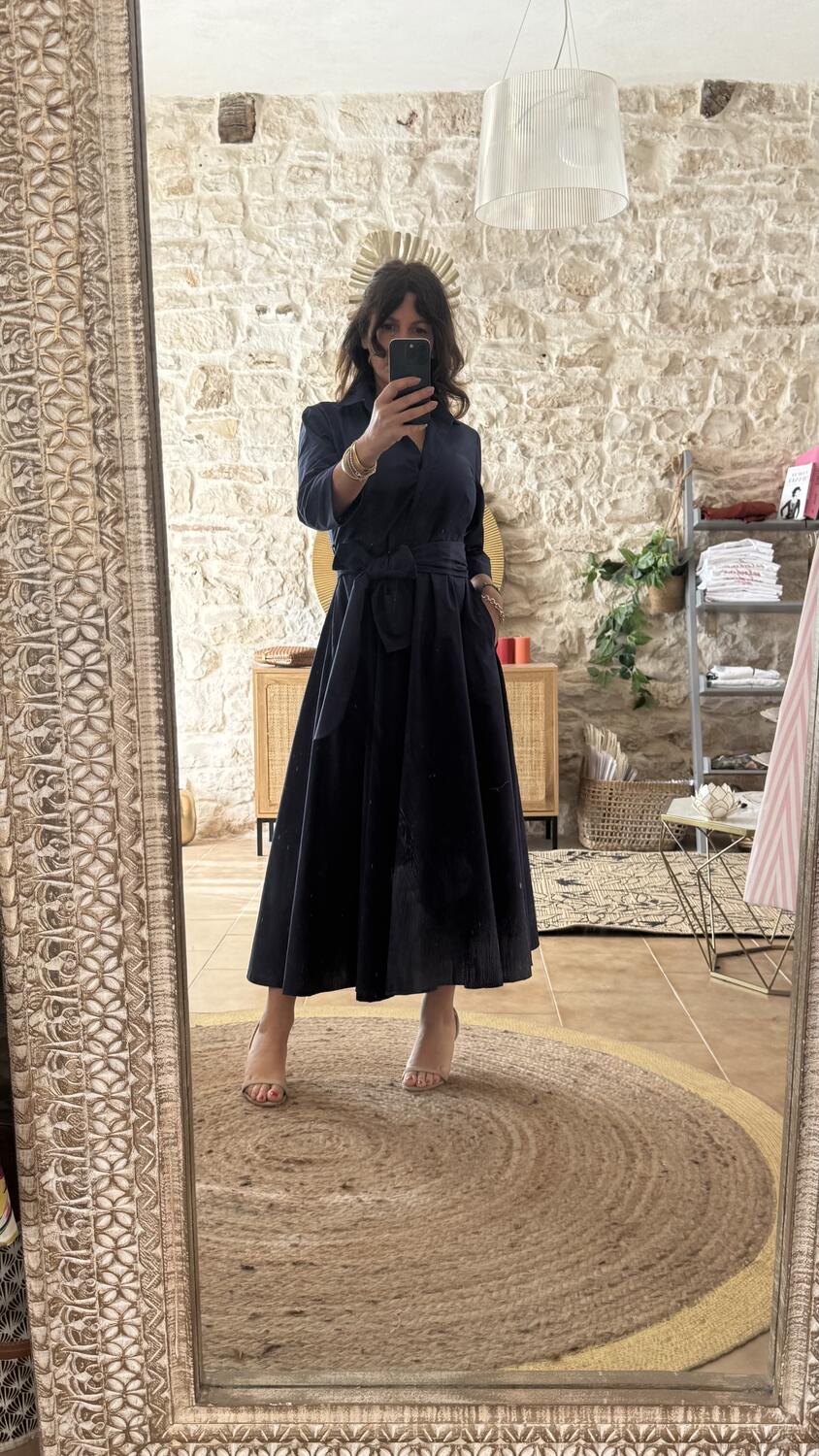 Abito chemisier Sofia Blue 