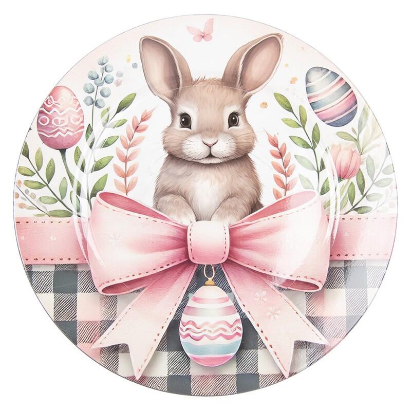 Clayre & Eef - Set 6 Sottopiatti Bianco in Melamina Ø 33 cm 