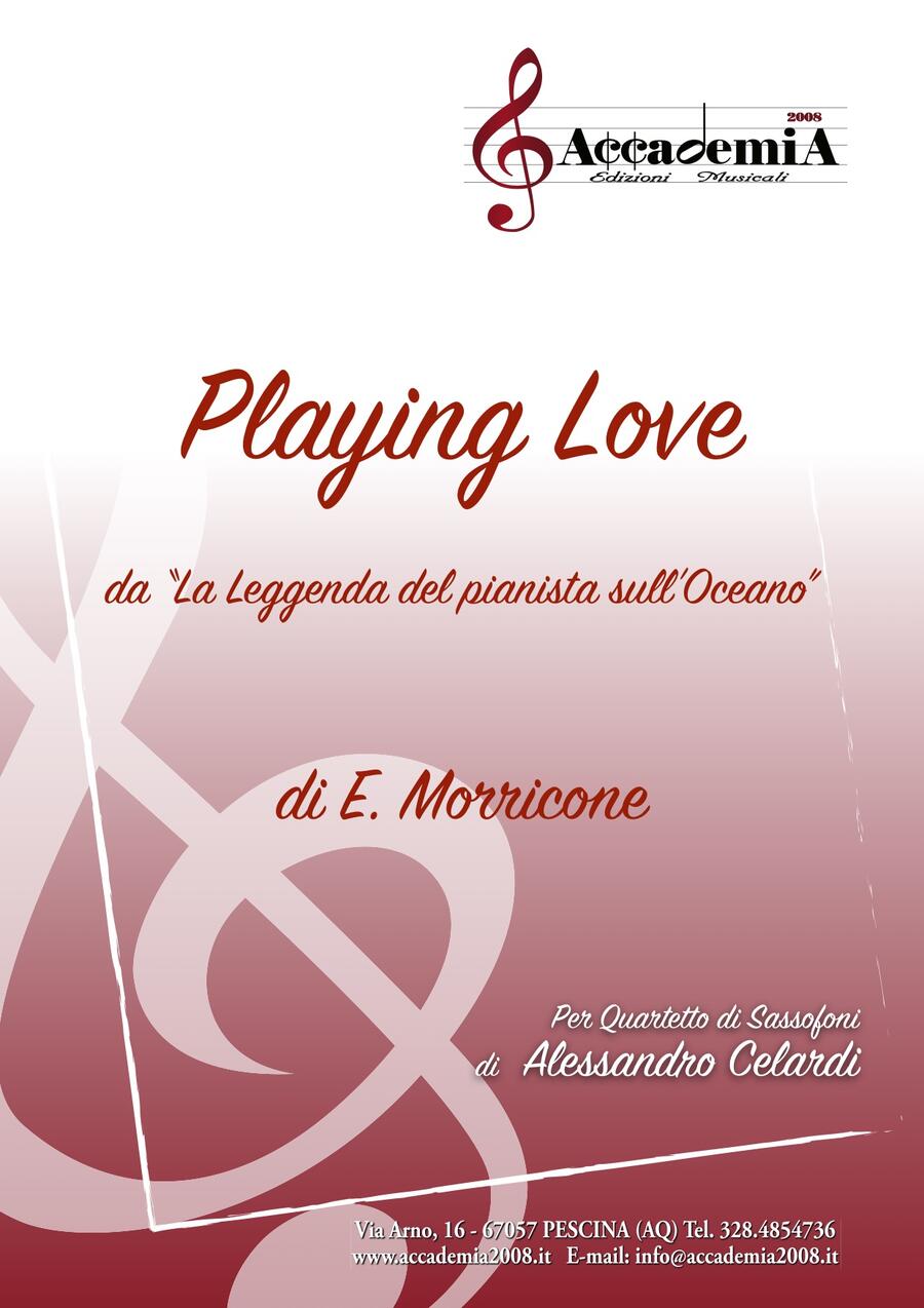 PLAYING LOVE (Quartetto Sassofoni) - Alessandro Celardi / Ennio Morricone