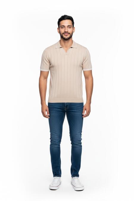 Over-d Polo Scollo Derby Beige