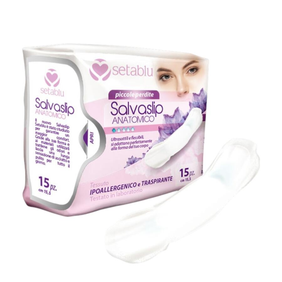 SETABLU SALVASLIP ANATOMICO 15 PEZZI (Confezione da 48 pezzi) 