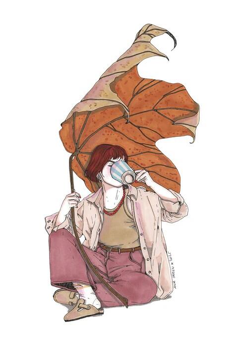 ANA JAREN STAMPA ARTISTICA  A4: Leaf me alone I