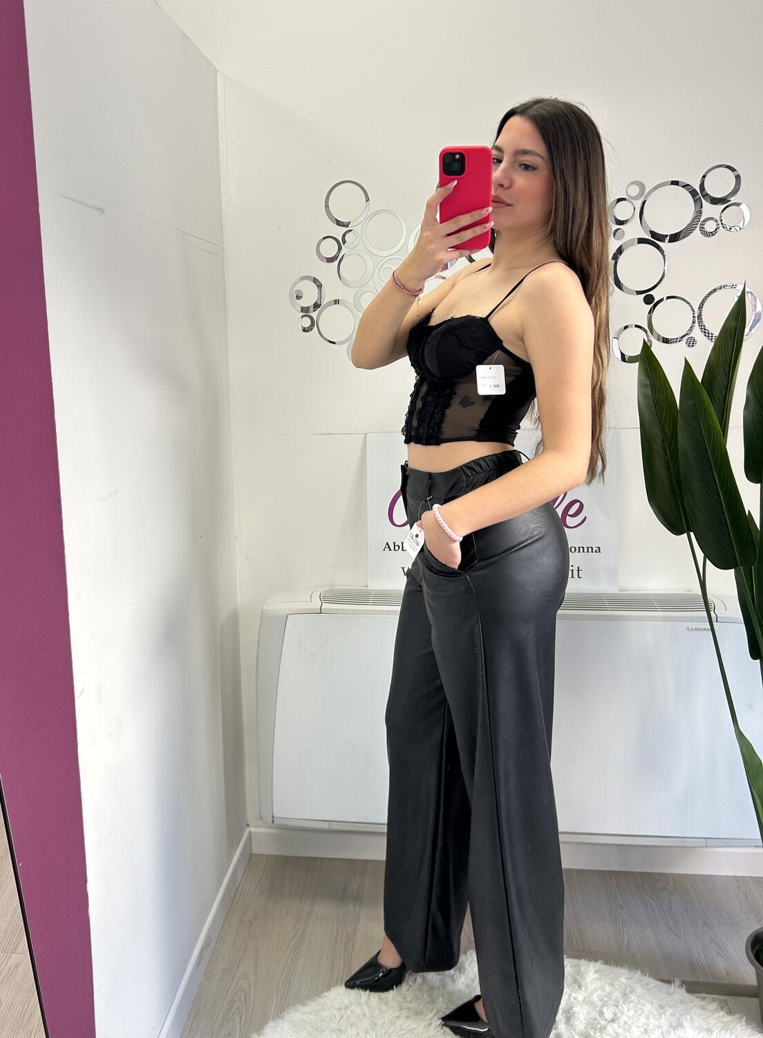 NOVITÀ Panta palazzo in eco pelle