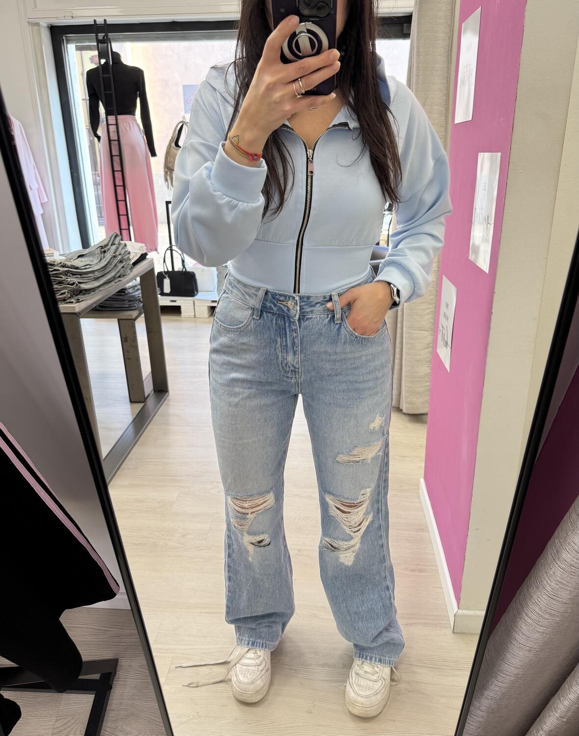 NOVITÀ Jeans wide leg strappi